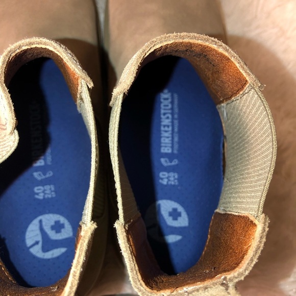 Birkenstock Tan Leather Boots Highwood Slip On Women size 37 (6-6.5) & 40 (9-9.5 - Picture 5 of 16